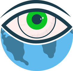 Obraz premium World glaucoma day illustration. Eye care, sight healtcare vector isolated.