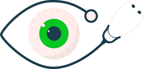 World glaucoma day illustration. Eye care, sight healtcare vector isolated.