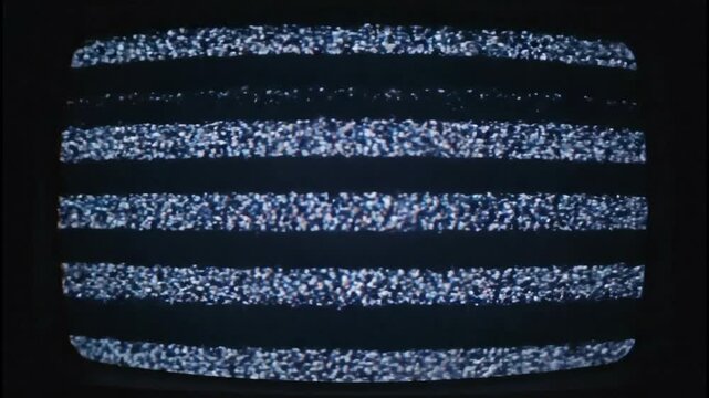 Retro TV Static Noise Screen Distortion Vintage Glitch Effect