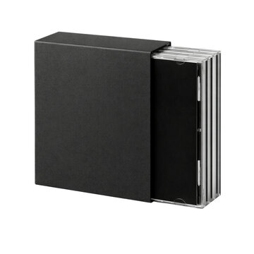 Black CD Storage Box for Music Collection
