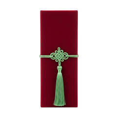 Tall Box, Jade Tassel, isolated on a transparent background