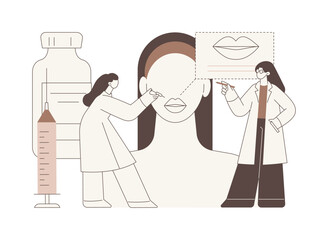 Cosmetology isolated cartoon vector illustrations.