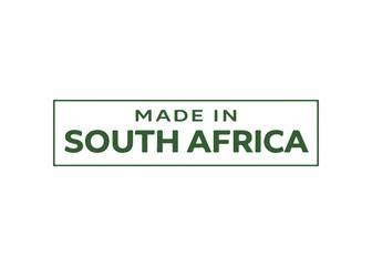 Fototapeta premium Made in South Africa label vector Made in vector label icon on a white background