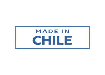 Fototapeta premium Made in Chile label vector Made in vector label icon on a white background