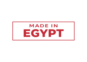 Fototapeta premium Made in Egypt label vector Made in vector label icon on a white background
