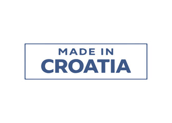 Fototapeta premium Made in Croatia label vector Made in vector label icon on a white background