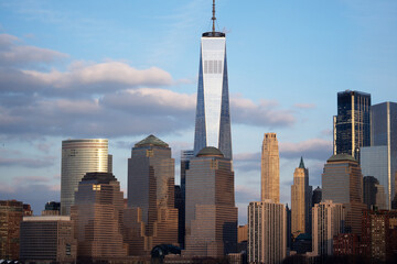 Obraz premium New York skyline panorama. Manhattan skyline daytime in New York City. NYC Manhattan cityscape. New York City skyline.