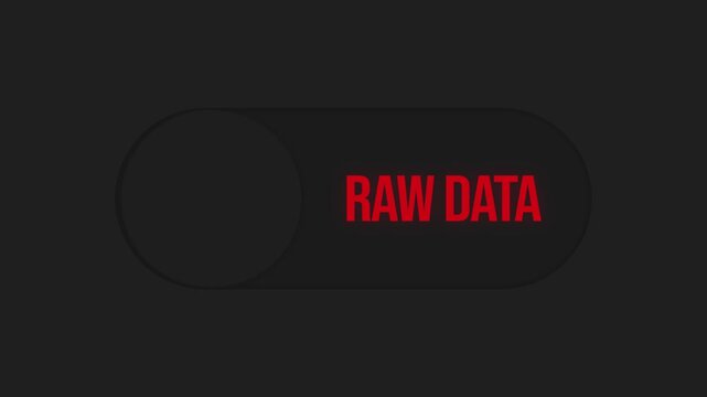 Toggle Switch Video Choose AI Insights or Raw Data glowing green and Red Modern digital theme decision making focus
