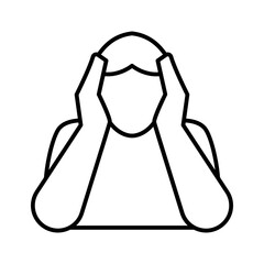 Jobless Unemployment Icon Vector Illustration