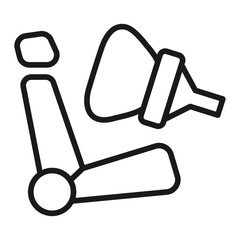 Airbag Safety Car Icon Set