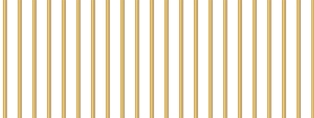 Obraz premium Realistic golden prison bars. Metal fence jail. Jail grates. Gold jail cage. Metal rods. Vector illustration isolated on transparent background