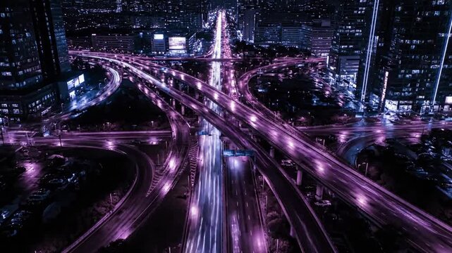 Shimmering Infrastructure Looping Aerial Views