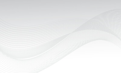 Modern Abstract Wave Line Background with Colorful Flowing Curves and Digital Technology Design