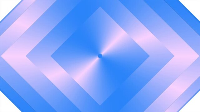 Blue and pink gradient swirled squares with shiny liquid effect abstract background. Geometric concept motion design. Seamless loop. Video animation Ultra HD 4K 3840x2160