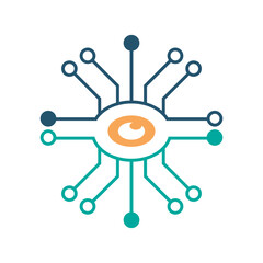 AI Microchip Technology Icon Design