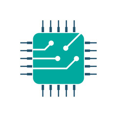 AI Microchip Technology Icon Design