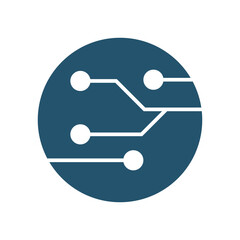 AI Microchip Technology Icon Design