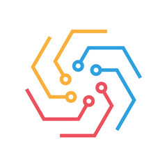 AI Microchip Technology Icon Design