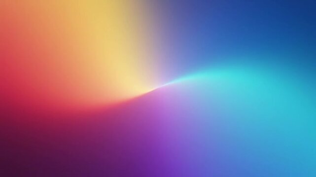 Vibrant smooth color gradient flowing animation motion background depicting an abstract digital light spectrum blending warm oranges into cool blues and purples video footage