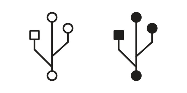 Code branch icon vector isolated on white background. Simple icon set.