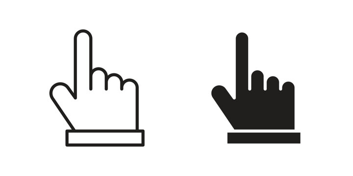 Cursor icon vector isolated on white background. Simple icon set.