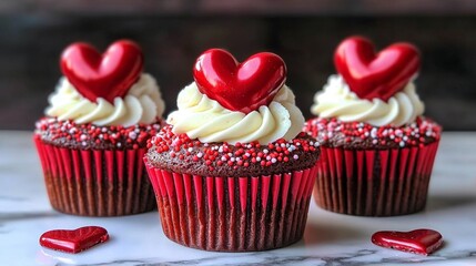 Celebrate Love with Delicious Red Velvet Cupcakes