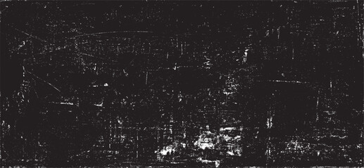 Scratched Grunge Urban Background Texture Vector. Dust Overlay Distress Grainy Grungy Effect. Distressed Backdrop Vector Illustration. Isolated Black on White Background. EPS 10.