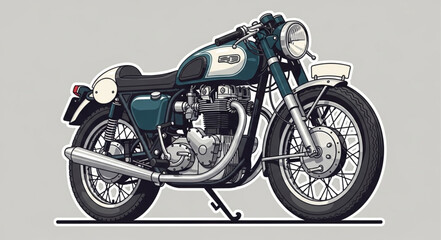 Fototapeta premium motorcycle on a black background