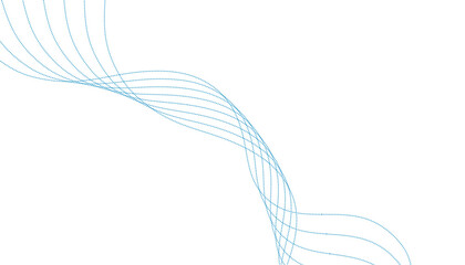 abstract blue dot lines wave background