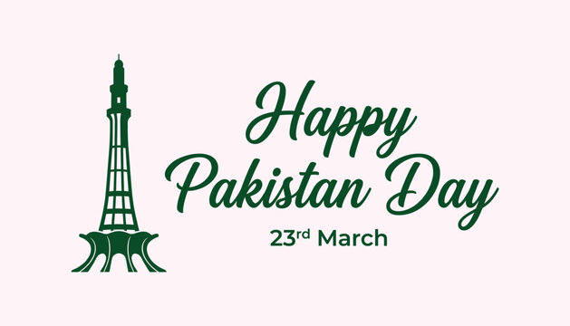 Pakistan day celebration with minar e pakistan