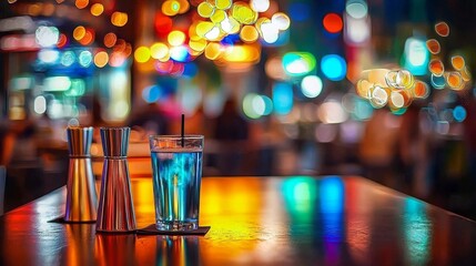 The aesthetic appeal of abstract blur in a hotel restaurant setting.