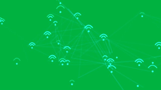 First frame starting cyan lattice rising, rotating, spreading showing hub nodes on transparent bg