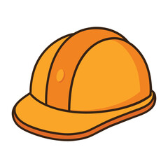 Fototapeta premium A durable hard hat protects the head on construction sites, shielding against impacts, falling debris, and hazards while ensuring safety and comfort for workers. 