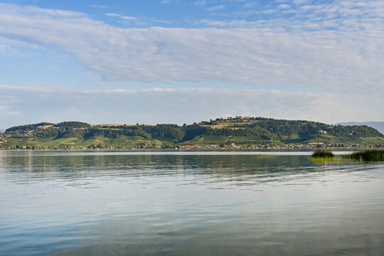 Murten, Morat, Murtensee, See, Seeufer, Mont Vully, Weinberge, Schifffahrt, Seerundfahrt, Weindorf, Weinregion, Weinbauer, Winzerd&ouml;rfer, Wanderweg, Sommer, Schweiz 