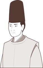 昔の平安貴族男性っぽい人