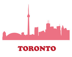 Obraz premium Toronto Urban Silhouette