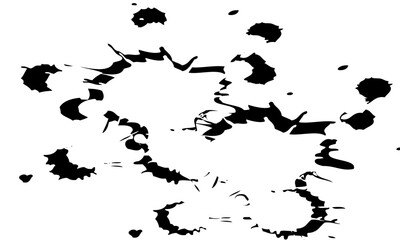 Naklejka premium Brush stroke decorative grunge design banner background.