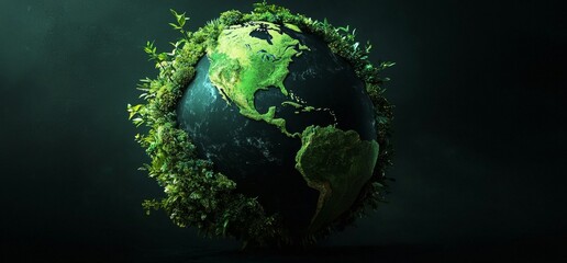 Fototapeta premium Celebrate Earth Day with this striking visual representation of environmental protection.