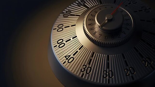 30 Minute Countdown Timer Concept &ndash; Time Management and Deadline Background, 4K Ultra HD