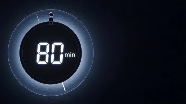 30 Minute Countdown Timer Concept &ndash; Time Management and Deadline Background, 4K Ultra HD