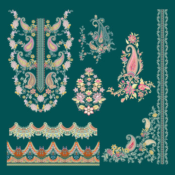 seamless floral pattern, wild red purple flowers, botanical illustration, colorful background, textile design
