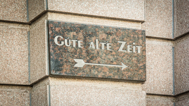 Signposts the direct way to good old times