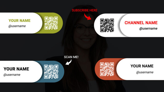 Simple Lower Third With QR Code 02