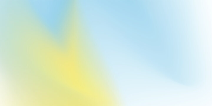 Abstract blurred gradient mesh background in blue and yellow colors