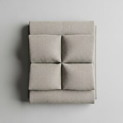 Fototapeta premium Abstract quilted texture with a geometric pattern in soothing beige tones