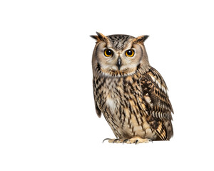 Fototapeta premium Detailed 3D Render of Owl Perched in Night Forest Scene