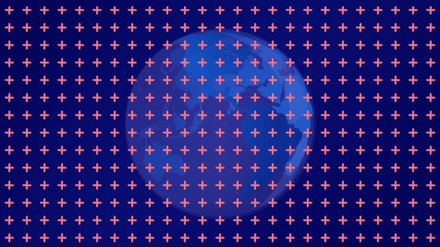 On frame start bubble brightening pulsing and lobes drifting showing rotation over pink grid