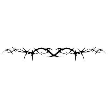 Goth Necro Neo Sigil Tattoo Design Vector