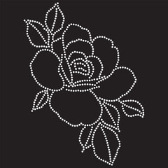 Rhinestone hotfix T shirt Design 