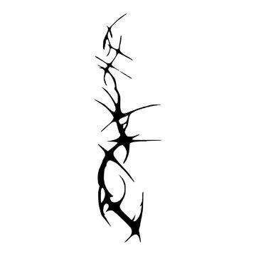 Goth Necro Neo Sigil Tattoo Design Vector